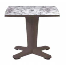 65 x 65 cm. Antrasit Plast bord, med Marmor-Look ”Giove”