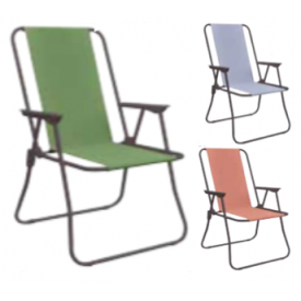 Høj Picnic stol vælg mellem 3 faver, STÅL-stel