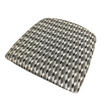 43 x 43 cm Træ-Sæde - Havehynde =  Grå/Hvid, Lucy løst POLYESTER (Dess. 1313)
