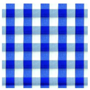 Dess. 156 Blå og hvid ternet, ØKO-BOMULD