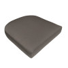 55 x 57 cm Sabrina Sæde Stol - Havehynde = Taupe, BOMULD+POLYESTER (Dess. 188)