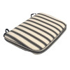 50 x 37 cm Fod til relax 40 - Havehynde = Ecry bund med Sorte striber, DRALON (Dess. 191)