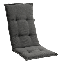 50 x 48 / 75 cm Højryg pos. stol hynde - Havehynde = Antrasit, POLYESTER (Dess. 2180)