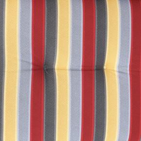 Dess. 2343 Gul, Rød, Lys grå og mørke striber, BOMULD