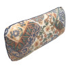 50 x 25 cm Arm pude - Havehynde = Beige bund med blå-grøn mønster, BOMULD+POLYESTER (Dess. 321)