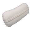 40 x 20 cm Nakkepude - Havehynde = Hvid - med nist, BOMULD+POLYESTER (Dess. 373)