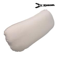 40 x 20 cm Nakkepude - Havehynde = Hvid - med nist, BOMULD+POLYESTER (Dess. 373)