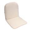 42 x 38 / 40 cm Lav skalstol - Havehynde = Hvid - med nist, BOMULD + POLYESTER (Dess. 373) 4 stk