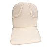 42 x 38 / 40 cm Lav skalstol - Havehynde = Hvid - med nist, BOMULD + POLYESTER (Dess. 373) 4 stk