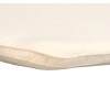 42 x 38 / 40 cm Lav skalstol - Havehynde = Hvid - med nist, BOMULD + POLYESTER (Dess. 373) 4 stk
