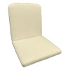50 x 44 / 48 cm Lille ryg hynde - Havehynde = Hvid - med nist, BOMULD + POLYESTER (Dess. 373) 3 Stk