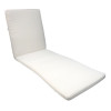 60 x 125 / 75 cm Solvogn - Havehynde = Hvid - med nist, BOMULD+POLYESTER (Dess. 373)
