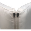 60 x 125 / 75 cm Solvogn - Havehynde = Hvid - med nist, BOMULD+POLYESTER (Dess. 373)