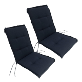 48 x 44 / 50 cm Diplomat - Havehynde = Mellem blå Ensfarvet, POLYESTER (Dess. 4724) 2 Stk