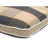 44 x 38 / 60 cm Teak = Java - Havehynde = Grå og Beige ternet med rød og gul streg, DRALON (Dess. 520)