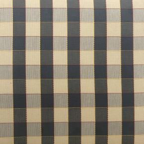 Dess. 520 Grå og Beige ternet med rød og gul streg, DRALON