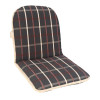 45 x 40 / 45 cm Mellem ryg - Havehynde = Antrasit ternet med beige og brun streg, DRALON (Dess. 521)