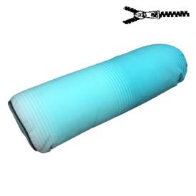 38 cm x 12 cm Ø Nakkepølle - Havehynde = Turkis, strib i strib, DRALON (Dess. 531)