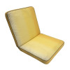53 x 48 / 50 cm Lav rygget B.K.S. - Havehynde = Gul, strib i strib, DRALON (Dess. 532)