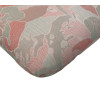50 x 48 / 75 cm Højryg pos. stol hynde - Havehynde = Pistache Rosa blomster med blade, JACQUARD-VÆVET DRALON (Dess. 536) 3 Stk