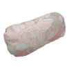 40 x 20 cm Nakkepude - Havehynde = Pistache Rosa blomster med blade, JACQUARD-VÆVET DRALON (Dess. 536)