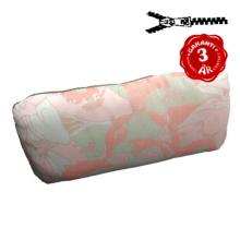 50 x 25 cm Arm pude - Havehynde = Pistache Rosa blomster med blade, JACQUARD-VÆVET DRALON (Dess. 536)