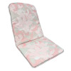 48 X 38 / 52 cm TEAK = SKIPPER - Havehynde = Pistache Rosa blomster med blade, JACQUARD-VÆVET DRALON (Dess. 536)
