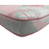 58 x 48 / 52 cm Bred Lav ryg - Havehynde = Pistache Rosa blomster med blade, JACQUARD-VÆVET DRALON (Dess. 536) 2 Stk