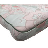 45 x 115 / 78 cm Deckstol - Havehynde = Pistache Rosa blomster med blade, JACQUARD-VÆVET DRALON (Dess. 536)