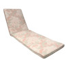 60 x 125 / 75 cm Solvogn - Havehynde = Pistache Rosa blomster med blade,  JACQUARD-VÆVET DRALON (Dess. 536)