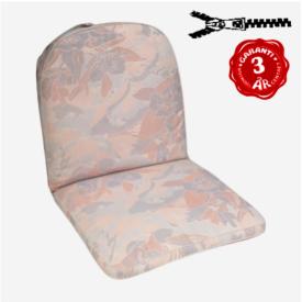 45 x 40 / 45 cm Mellem ryg - Havehynde = Blå blomster med blade,  JACQUARD-VÆVET DRALON (Dess. 538)