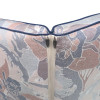 45 x 40 / 45 cm Mellem ryg - Havehynde = Blå blomster med blade,  JACQUARD-VÆVET DRALON (Dess. 538)