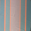 120 x 170 cm Oval borddug = Turkis med Orange striber, DRALON (Dess. 547)