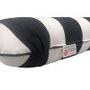 50 x 25 cm Arm pude - Havehynde = Sort/Hvid 5 cm blokstriber, DRALON (Dess. 556)