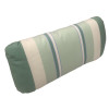 50 x 25 cm Arm pude - Havehynde = Grøn og Beige striber, DRALON (Dess. 558)