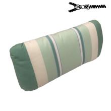 50 x 25 cm Arm pude - Havehynde = Grøn og Beige striber, DRALON (Dess. 558)