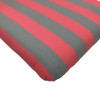 53 x 48 / 64 cm Mellem B.K.S. - Havehynde = Pink og Lysegrøn 3,7 cm blok striber - DRALON (Dess. 559)