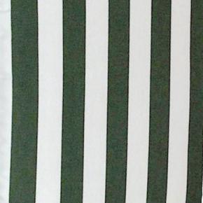 Dess. 566 Grønne/Hvid 5 cm blokstriber, DRALON