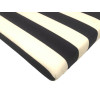 53 x 48 / 64 cm Mellem B.K.S. - Havehynde = Blå og Hvid 5,8 cm blok striber - DRALON (Dess. 574)
