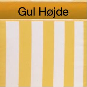 Dess. 577 Gl. Gul og Hvid 5,8 cm blok striber - Gul Højder, DRALON