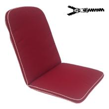 48 X 38 / 52 cm TEAK = SKIPPER - Havehynde = Bordeaux Ensfarvet, DRALON (Dess. 585)