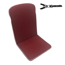 44 x 38 / 60 cm Teak = Java - Havehynde = Bordeaux Ensfarvet, DRALON (Dess. 585)