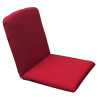 47 x 45 / 49 cm SMAL Lav rygget hynde - Havehynde = Bordeaux Ensfarvet, DRALON (Dess. 585)
