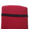 47 x 45 / 49 cm SMAL Lav rygget hynde - Havehynde = Bordeaux Ensfarvet, DRALON (Dess. 585)