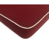55 x 50 / 55 cm Bred Lav træstol - Havehynde = Bordeaux Ensfarvet, DRALON (Dess. 585) 4 Stk