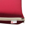 47 x 45 / 49 cm SMAL Lav rygget hynde - Havehynde = Bordeaux Ensfarvet, DRALON (Dess. 585)