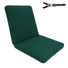 55 x 50 / 55 cm Bred Lav træstol - Havehynde = Grøn Ensfarvet, DRALON (Dess. 586)