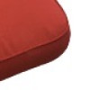 48 x 45+57 / 77 cm Deckstol - Havehynde = Rød Ensfarvet struktur, GLAT POLYESTER (Dess. 5892)