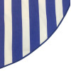 140 x 190 cm Oval borddug = Lyseblå & Hvide Striber, DRALON (Dess. 598)
