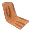 48 X 38 / 52 cm TEAK = SKIPPER - Havehynde = Brun med brune abstrakt motiver, VELOUR POLYESTER (Dess. 603)